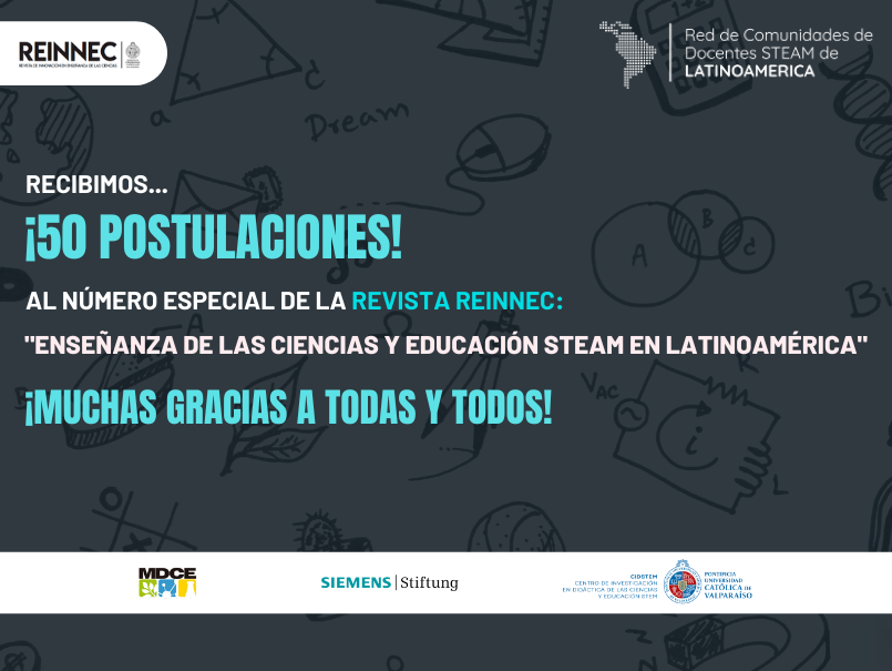 Finaliza con éxito postulación a Revista REINNEC sobre experiencias STEAM en Latinoamérica
